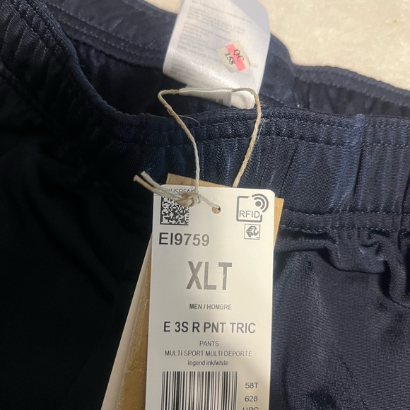 NWT Adidas Men’s Navy blue drawstring pants in XL Tall - Picture 3 of 7
